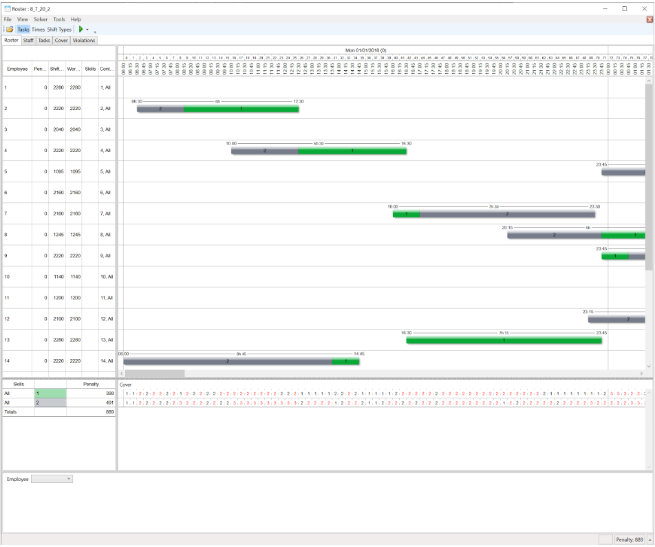 RosterViewer with retail instance shown